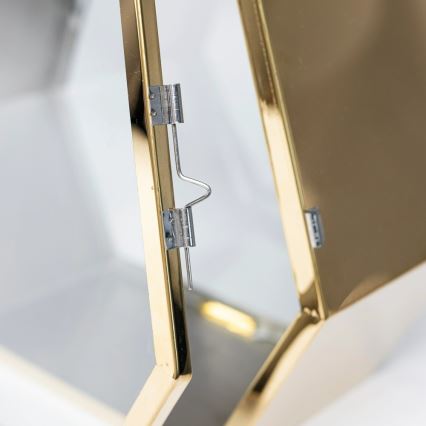 Decoratieve lantaarn 34 cm, goudkleurig