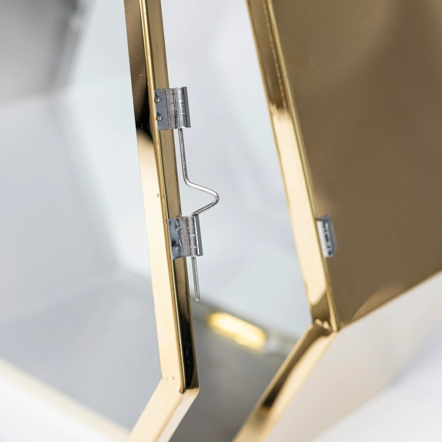 Decoratieve lantaarn 34 cm, goudkleurig