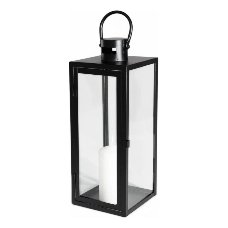 Decoratieve lantaarn 63 cm zwart