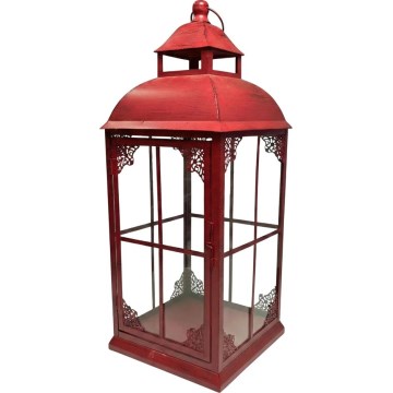 Decoratieve lantaarn REDY 56 cm rood
