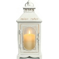 Decoratieve lantaarn ROSEHILL 27,5 cm, wit