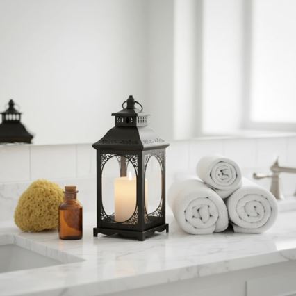 Decoratieve lantaarn ROSEHILL, 40 cm, zwart