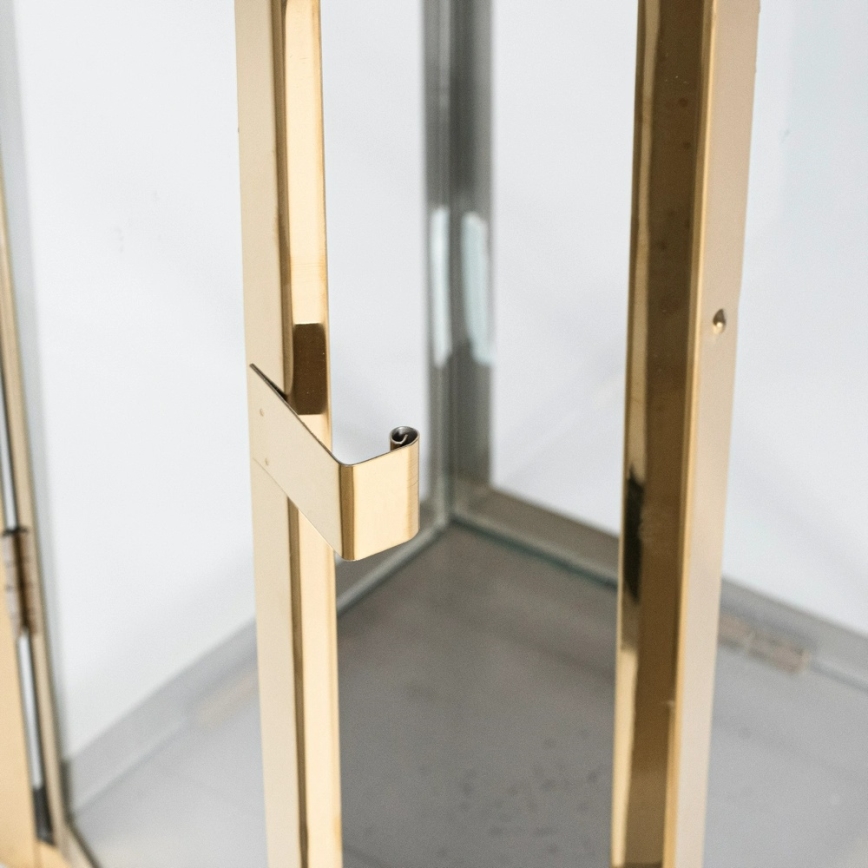 Decoratieve lantaarn TOWER 38 cm goud