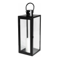 Decoratieve lantaarn TOWER 38 cm zwart