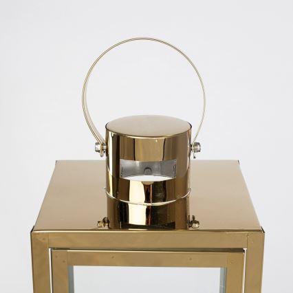 Decoratieve lantaarn TOWER 63 cm goudkleurig