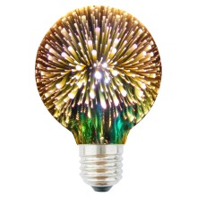 Decoratieve LED 3D Lamp G95 E27/3,5W/230V