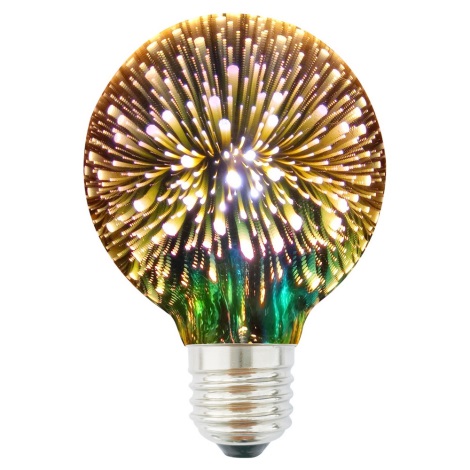 Decoratieve LED 3D Lamp G95 E27/3,5W/230V