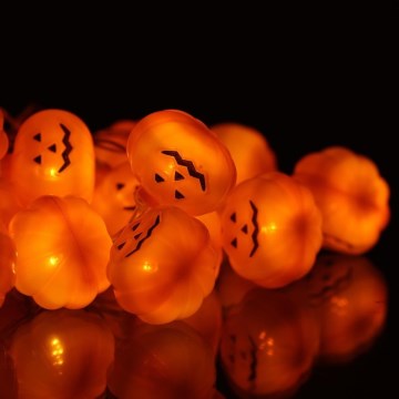 Decoratieve LED ketting HALLOWEEN 20xLED/3xAA/warm wit 3,3m pompoenen
