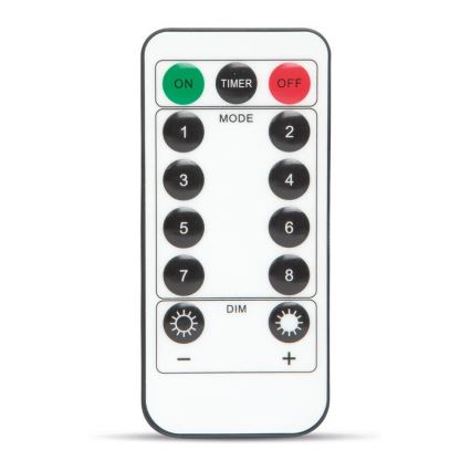 Decoratieve LED Lichtketting HALLOWEEN LED/5V/8 functies spinnenweb + afstandsbediening