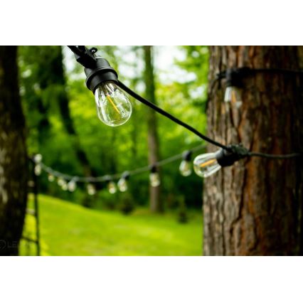 Decoratieve Lichtketting voor Buiten MIMOSA 20xE27/1,3W/230V IP44 10m