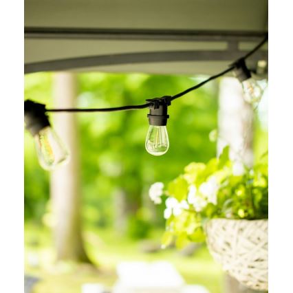 Decoratieve Lichtketting voor Buiten MIMOSA 20xE27/1,3W/230V IP44 10m