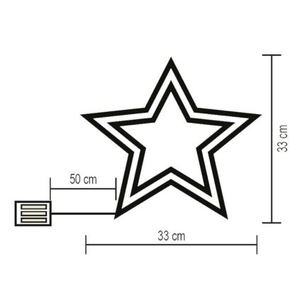 Décoration de noël LED/3xAA multicolore