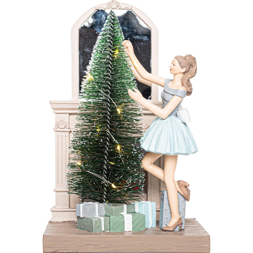 Décoration de Noël 10xLED/3xAAA blanc chaud