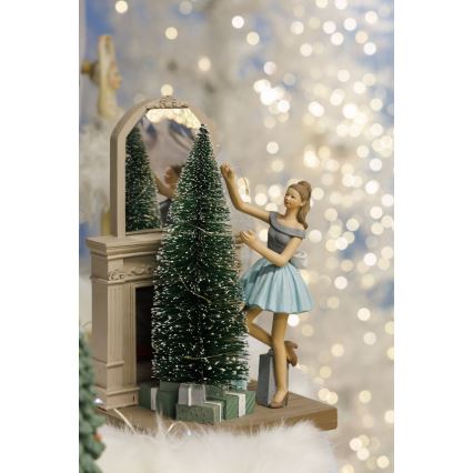 Décoration de Noël 10xLED/3xAAA blanc chaud