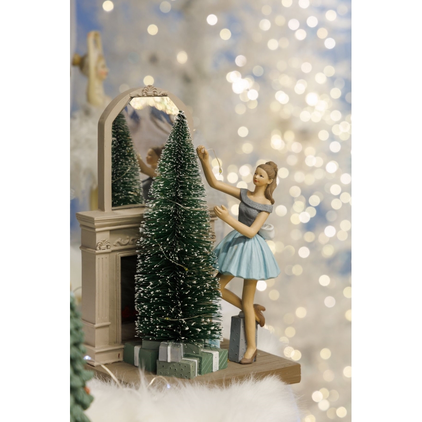 Décoration de Noël 10xLED/3xAAA blanc chaud