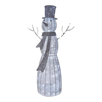 Décoration de Noël 120xLED/2,8W/230V 124 cm bonhomme de neige