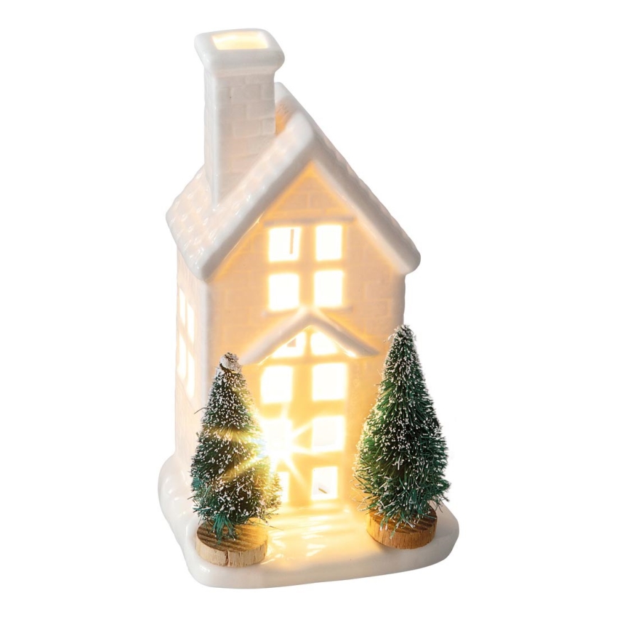 Décoration de noël 1xLED/3xLR44 blanc chaud