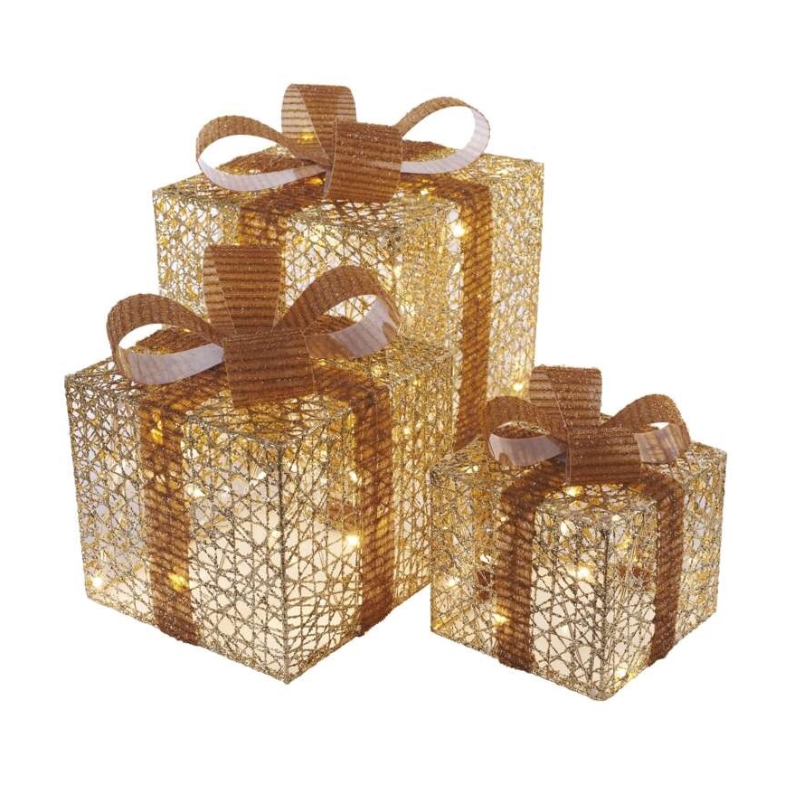 Décoration de noël 72xLED/1,35W/230V dorée