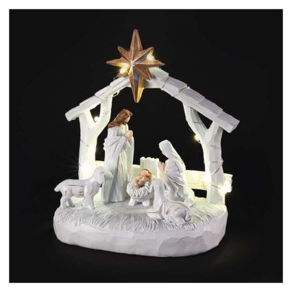 Décoration de Noël à LED 20xLED/2xAAA blanc chaud