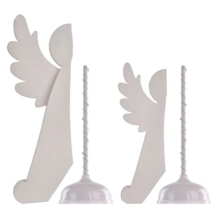 Décoration de Noël à LED 20xLED/6xAA — Anges