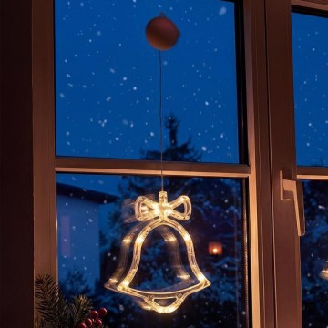 Décoration de Noël à LED LED/3xAAA/blanc chaud clochette
