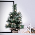 Décoration de noël d'extérieur 15xLED/3xAA sapin IP44