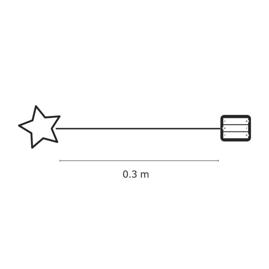 Décoration de Noël d'intérieur STAR IP20 rotin Etoile 30xLED/3W/4,5V