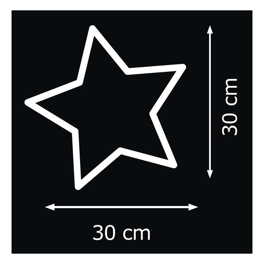 Décoration de Noël d'intérieur STAR IP20 rotin Etoile 30xLED/3W/4,5V