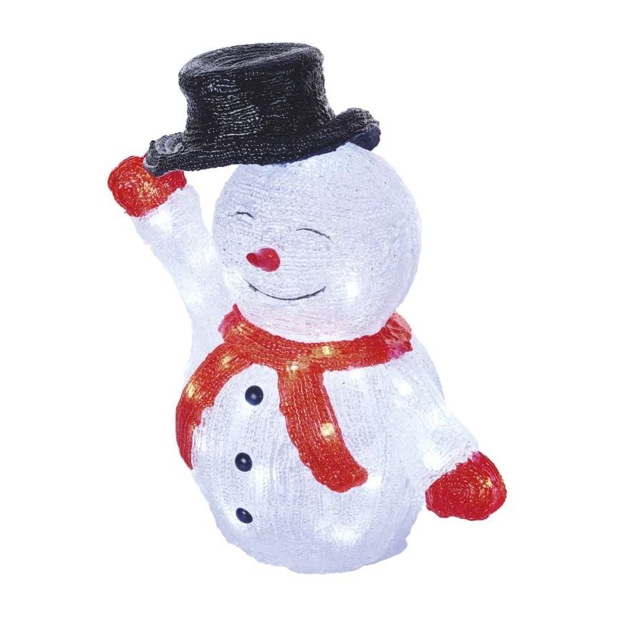 Décoration de noël extérieure 40xLED/2,1W/230V IP44 bonhomme de neige