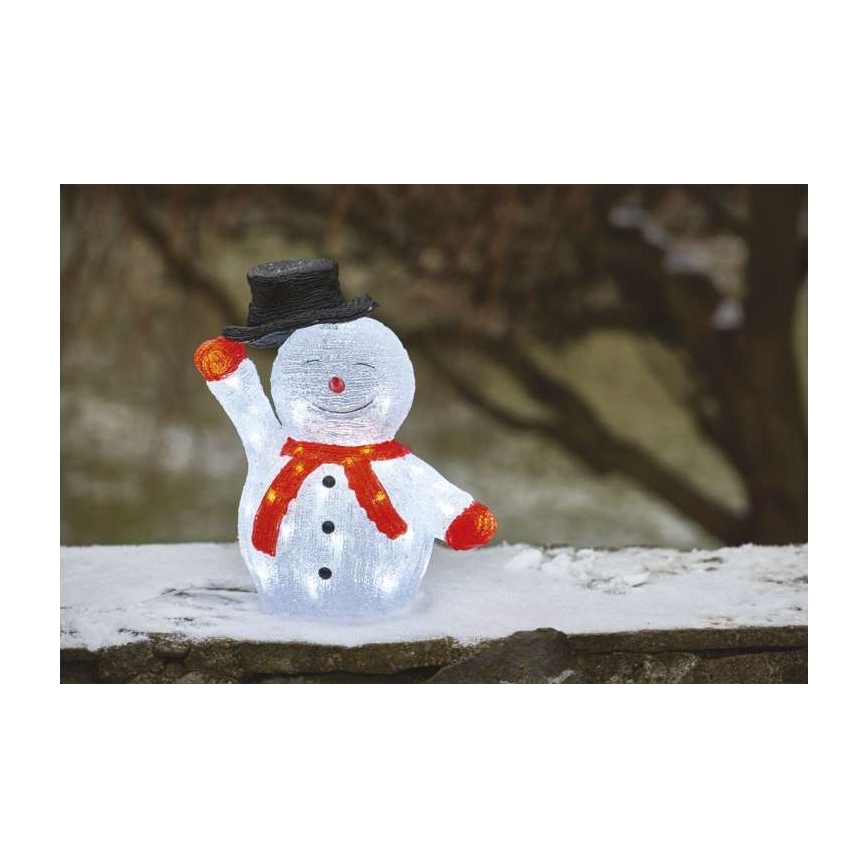 Décoration de noël extérieure 40xLED/2,1W/230V IP44 bonhomme de neige