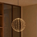 Décoration de Noël extérieure LED 2,1 W/230 V Ø 40 cm IP44 blanc chaud