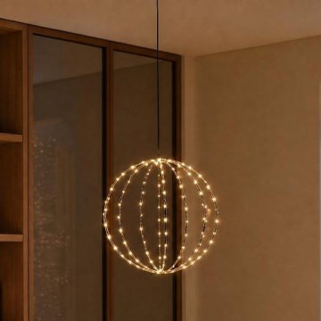 Décoration de Noël extérieure LED 2,1 W/230 V Ø 40 cm IP44 blanc chaud