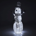 Décoration de Noël extérieure LED/3,6W/230V/blanc froid 75 cm IP44 bonhomme de neige