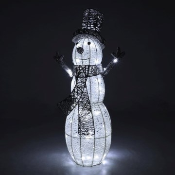 Décoration de Noël extérieure LED/3,6W/230V/blanc froid 75 cm IP44 bonhomme de neige