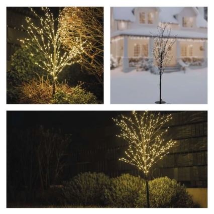 Décoration de Noël extérieure LED 600xLED/3,8W/230V 120 cm blanc chaud IP44