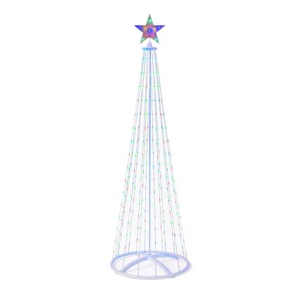 Décoration de Noël d'extérieur LED RGBW dimmable LED/4W/230V 180 cm IP44 sapin + télécommande