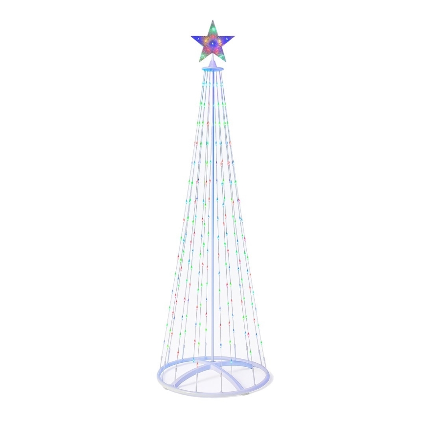 Décoration de Noël d'extérieur LED RGBW dimmable LED/4W/230V 180 cm IP44 sapin + télécommande