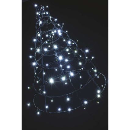 Décoration de Noël guirlande extérieure CHAIN 40xLED 9m IP44 blanc froid