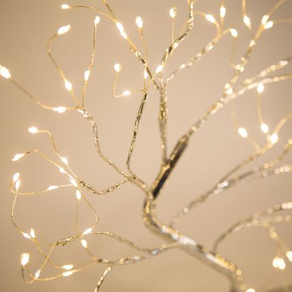 Décoration de Noël LED 102xLED/3xAA blanc chaud