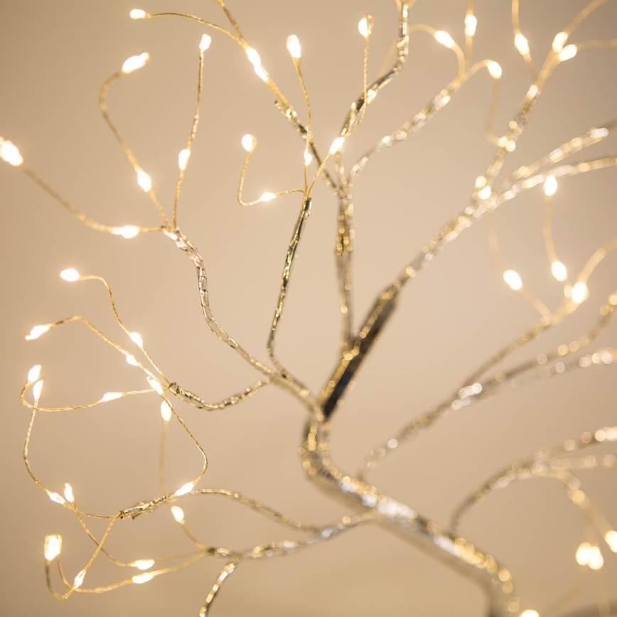 Décoration de Noël LED 102xLED/3xAA blanc chaud