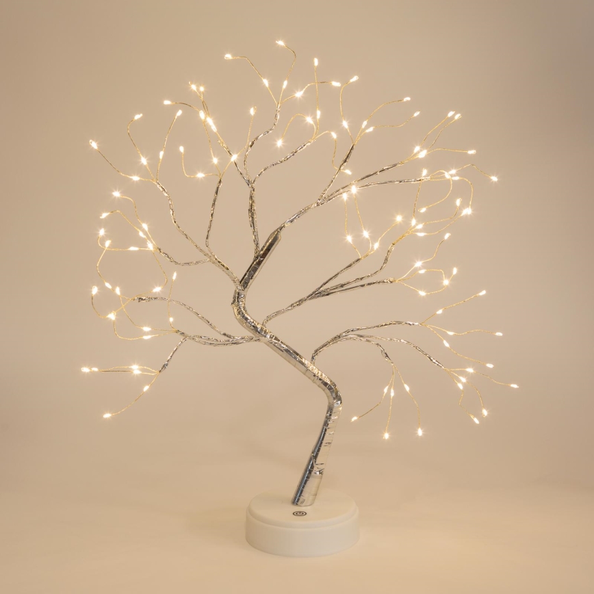 Décoration de Noël LED 102xLED/3xAA blanc chaud
