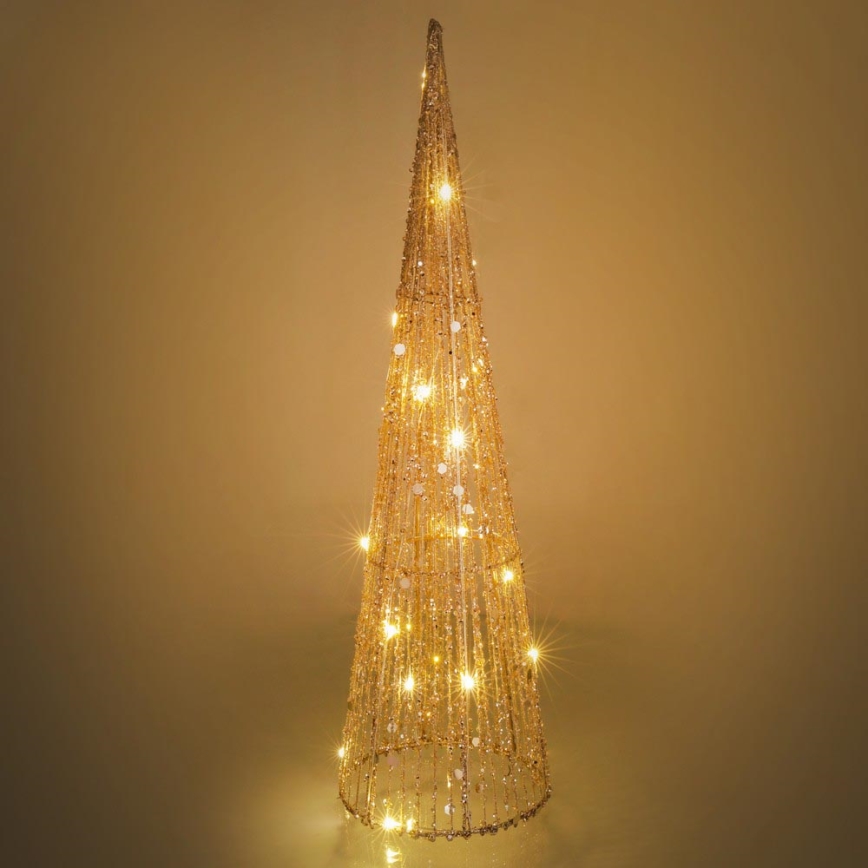 Décoration de noël LED/2xAA 50 cm cône