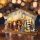 Décoration de Noël LED/2xAA/blanc chaud crèche