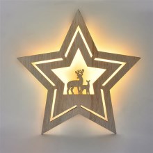 Décoration de Noël LED/2xAA étoile