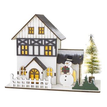 Décoration de Noël LED/2xLR44/blanc chaud maison