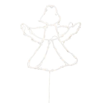 Décoration de Noël LED pour fenêtre — ange, 35 LED, 230 V, IP44, blanc chaud