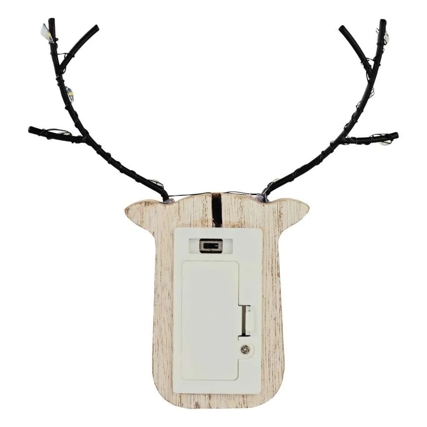 Décoration de Noël LED, renne, 8xLED/2xAAA