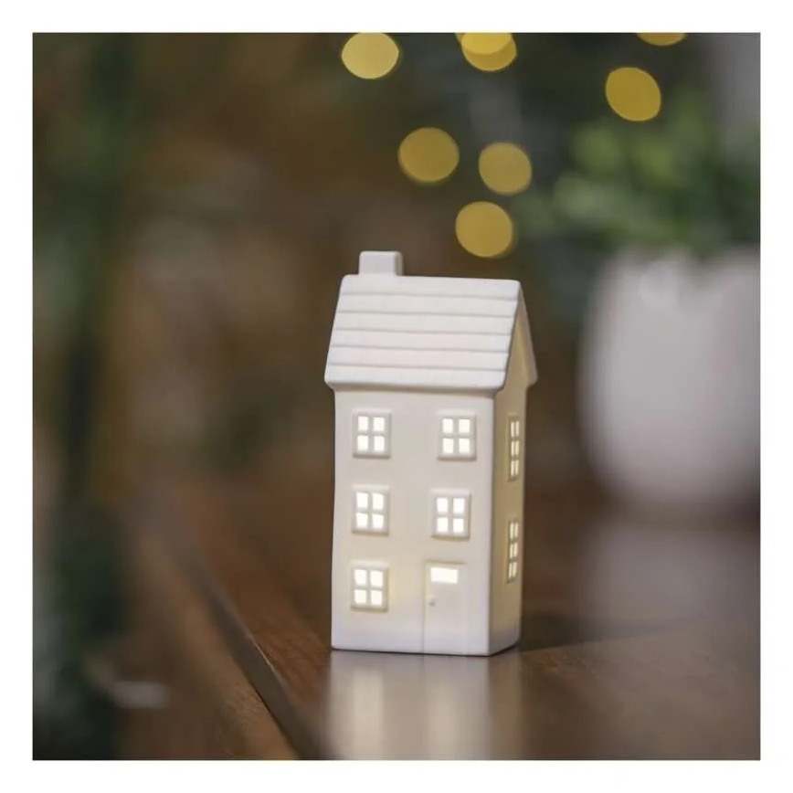 Décoration de Noël LED — maison (CR2032)