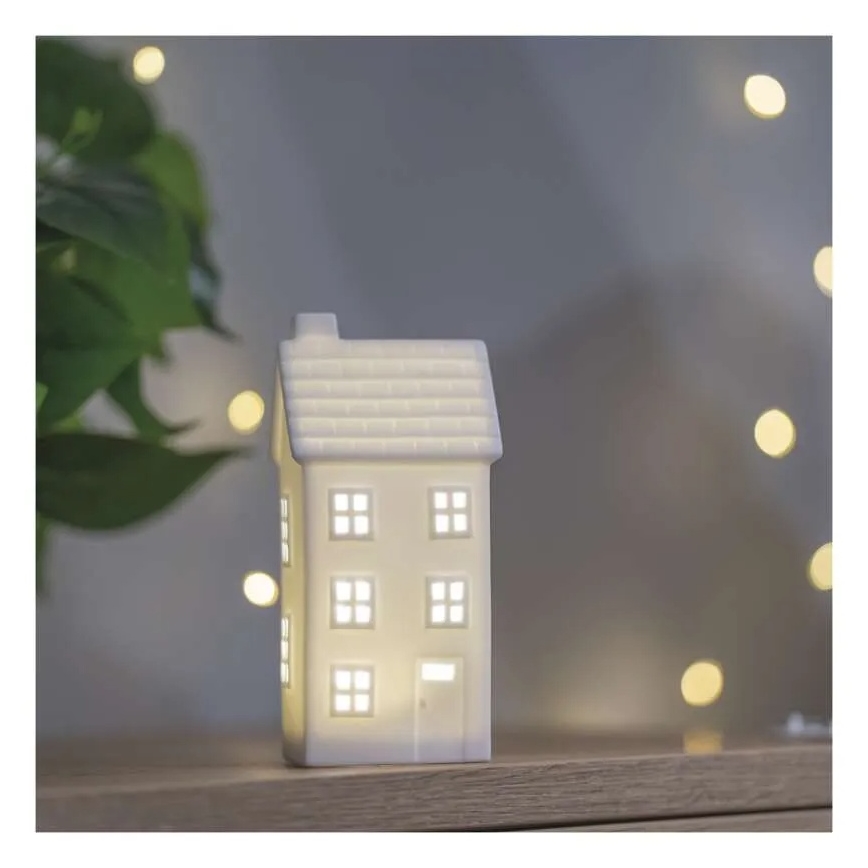 Décoration de Noël LED — maison (CR2032)
