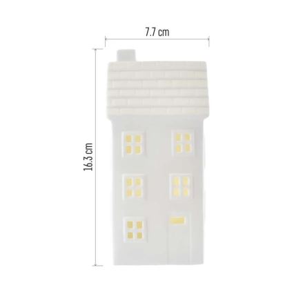 Décoration de Noël LED — maison (CR2032)